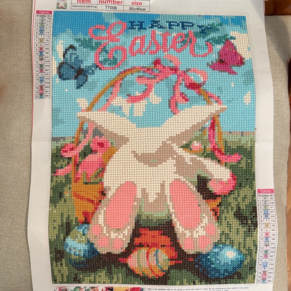 Colorful Easter Bunny Diamond Painting